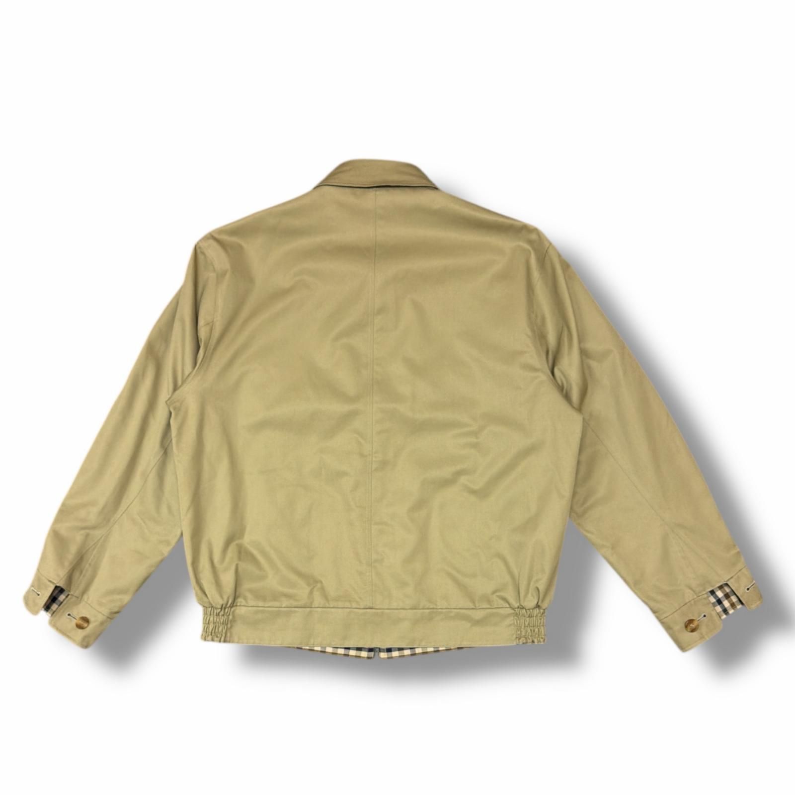 Aquascutum Club Check Tan Reversible Harrington Jacket クラブ