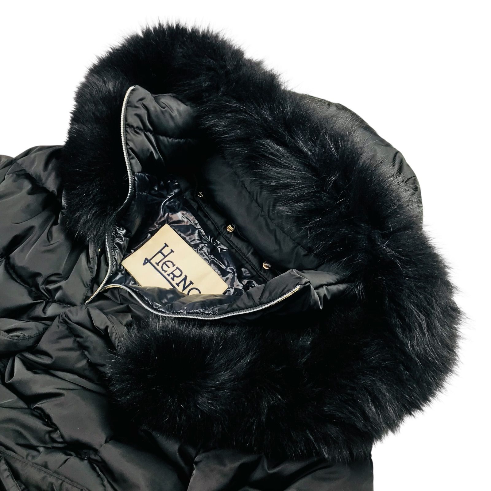 美品☆HERNO・ヘルノ ポーラテック レディース メタルブランドロゴ