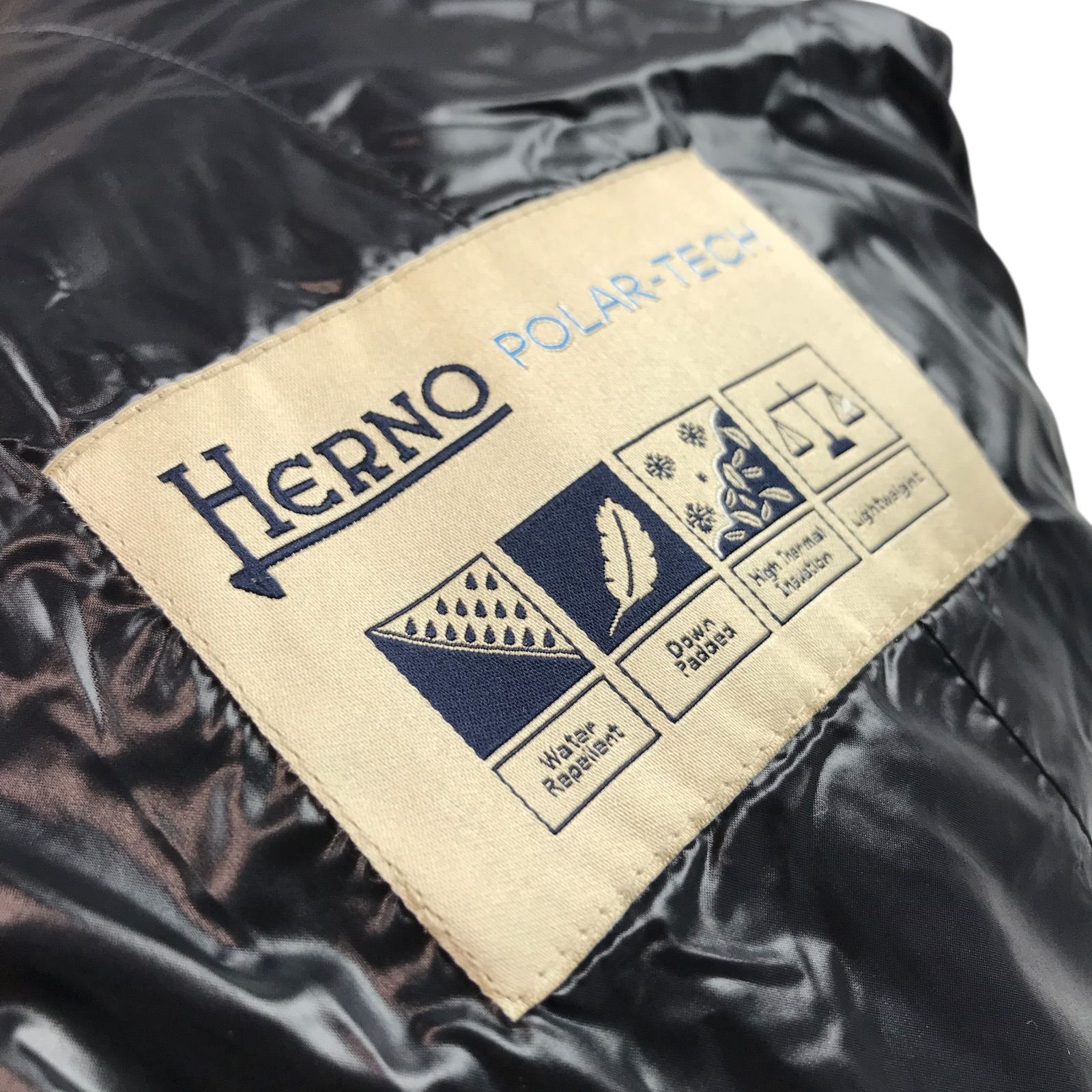 美品☆HERNO・ヘルノ ポーラテック レディース メタルブランドロゴ 