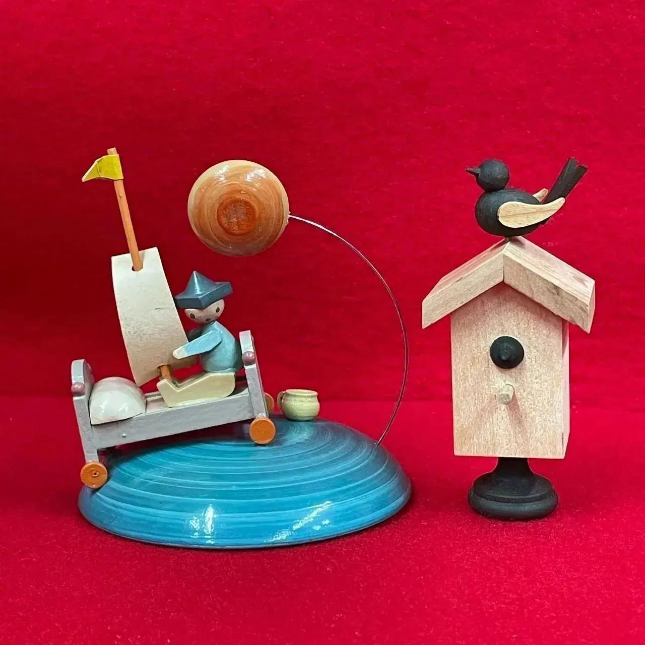 ヴィンテージ ドイツ エルツ山地 ERZGEBIRGISCHE VOLKSKUNST 木製玩具