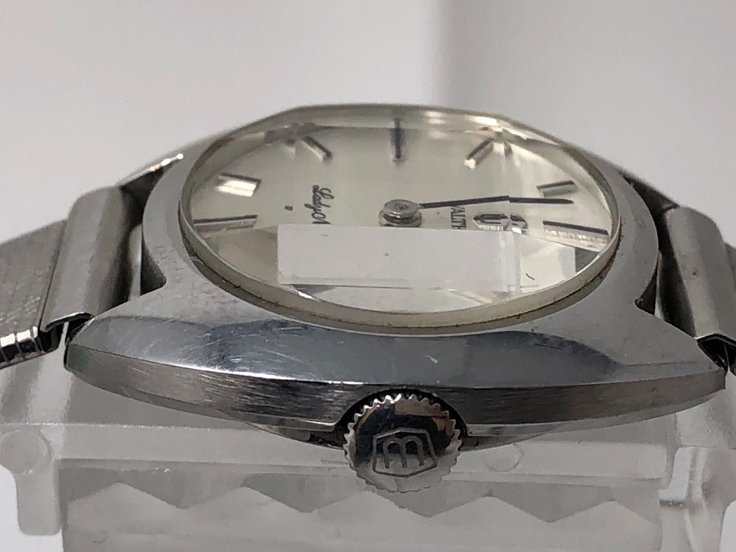 ◇Waltham Lady Martin シルバー 手巻き 腕時計 カットガラス 中古現状