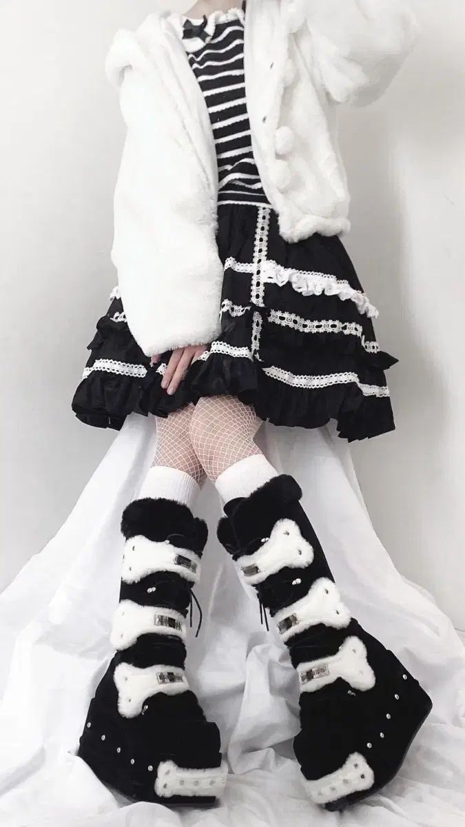 厚底 ロングブーツ