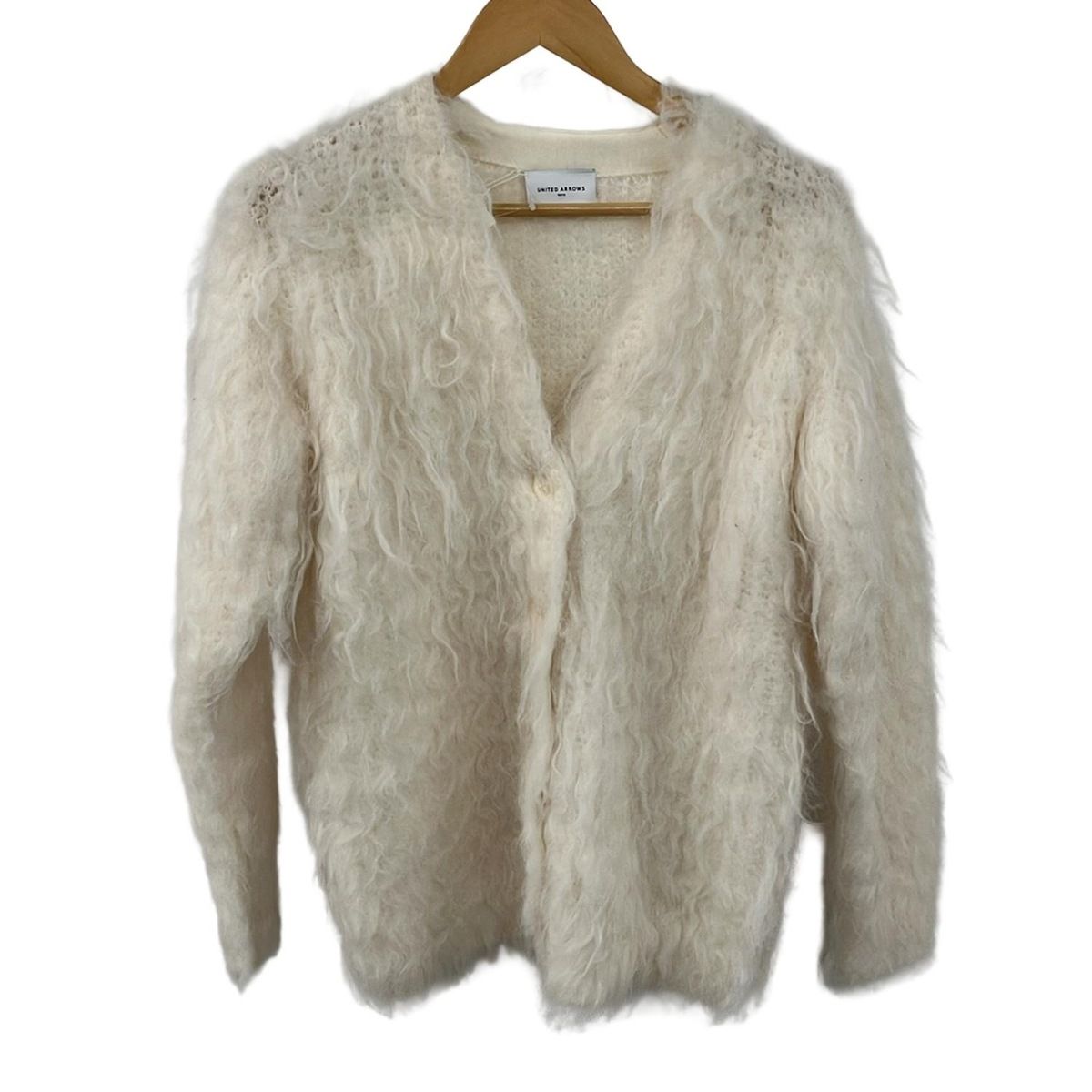 UNITED ARROWS ユナイテッドアローズ コート サイズF レディース 白 長袖 フェイクファー 秋 冬
