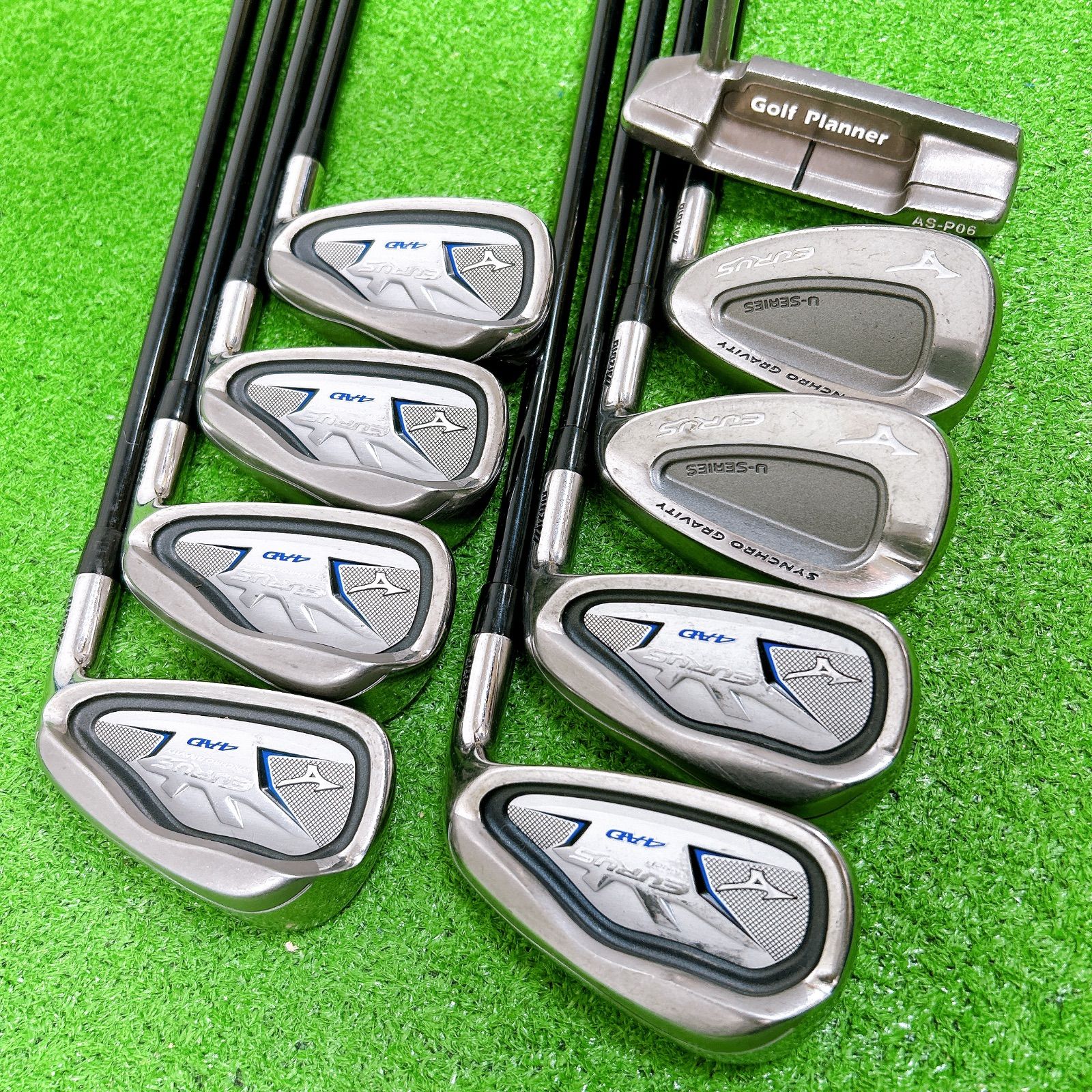 豪華13本 ミズノ ユーラス 4AD メンズクラブセット SR 初心者 男性 右