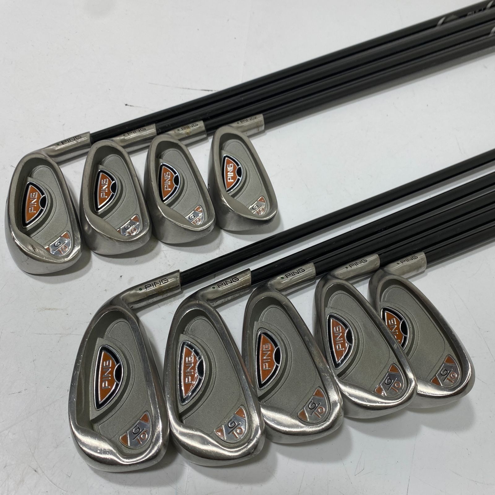 ピン PING G10 アイアン 9本セット 男性右利き 純正カーボン flex R 