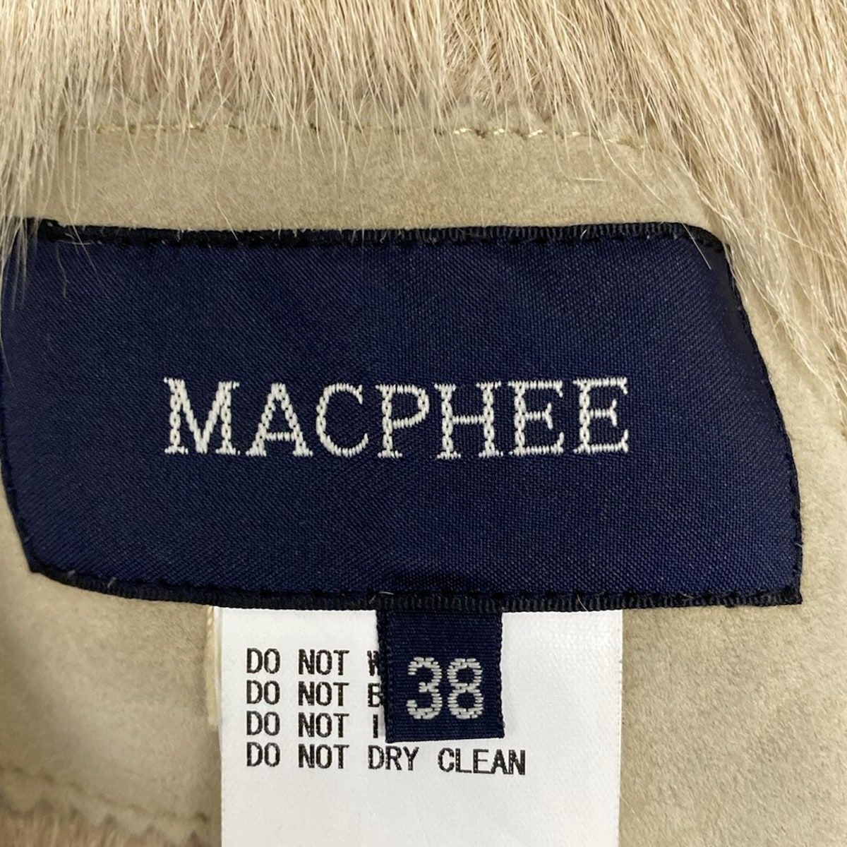 MACPHEE(マカフィー) コート サイズ38 M レディース - ベージュ