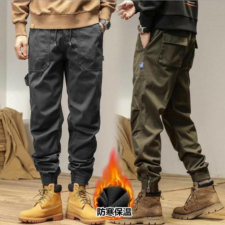 2026，お得 カーゴパンツ メンズ 裏起毛 裏ボアパンツ ウエストゴム カジュアル チノパンツ テーパードパンツ ロング丈 ズボン ミリタリー ワークパン コート・ジャケット