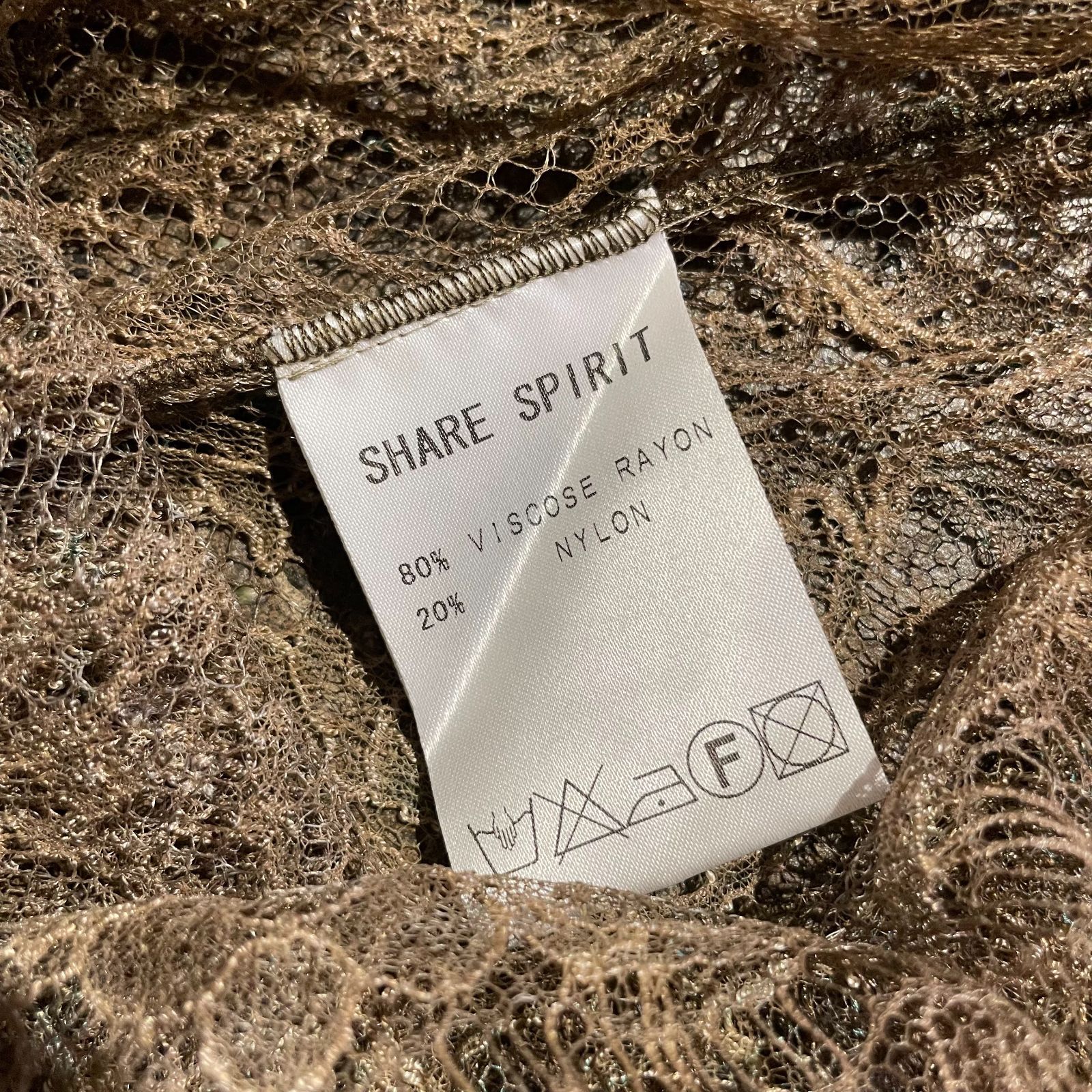 SHARE SPIRIT ノースリーブ レース ワンピース シェアースピリット