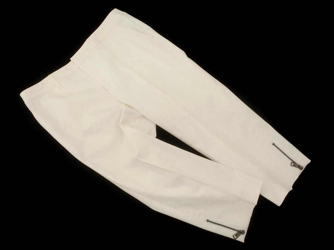 BURBERRY バーバリー サイドジップ クロップド パンツ size44/オフ