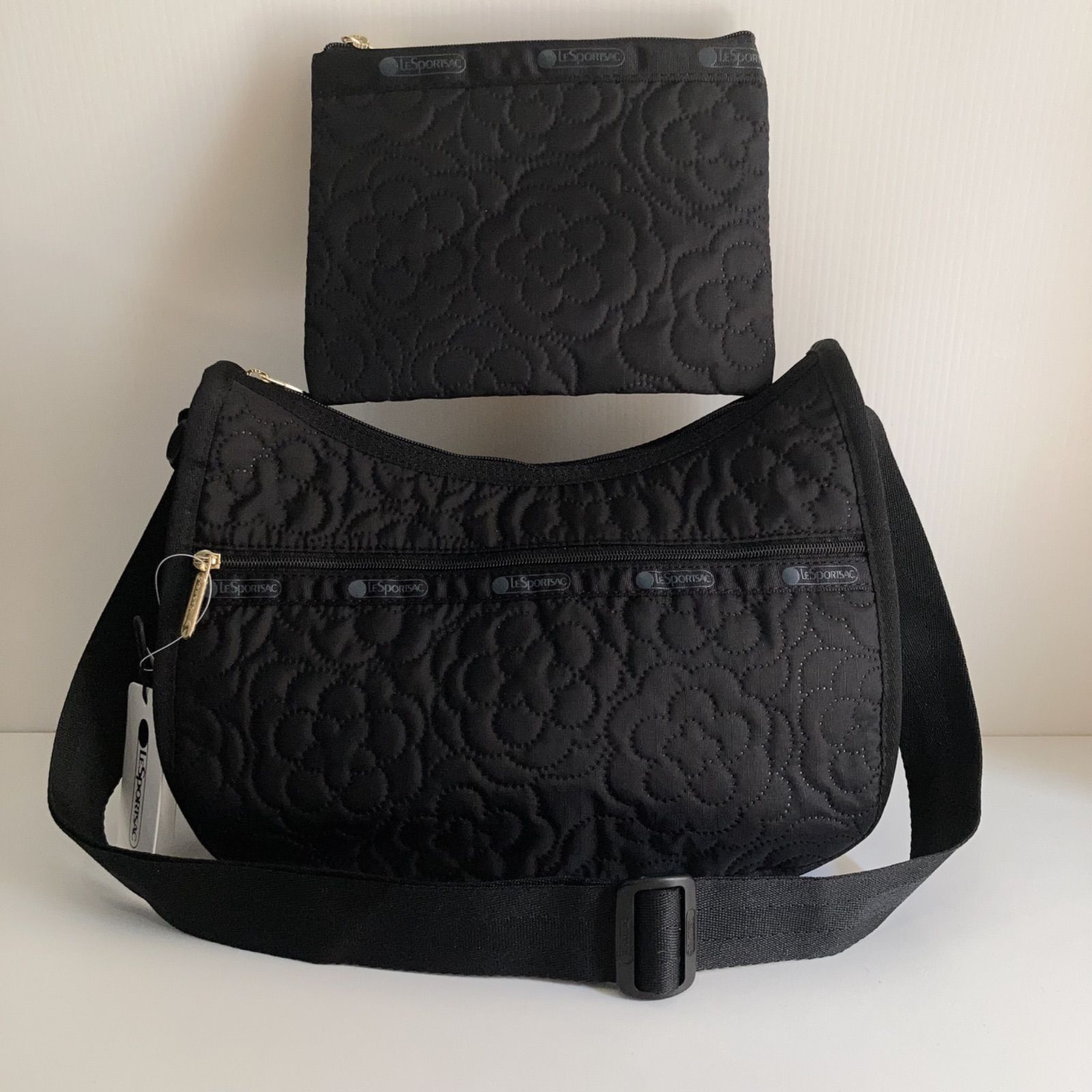 レスポートサック ショルダーバッグ ポーチ付き パフィーブロッサムズ