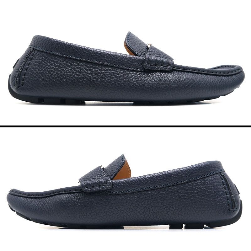 ルイヴィトン モンテカルロ ドライビングシューズ 7.5 レザー ネイビー