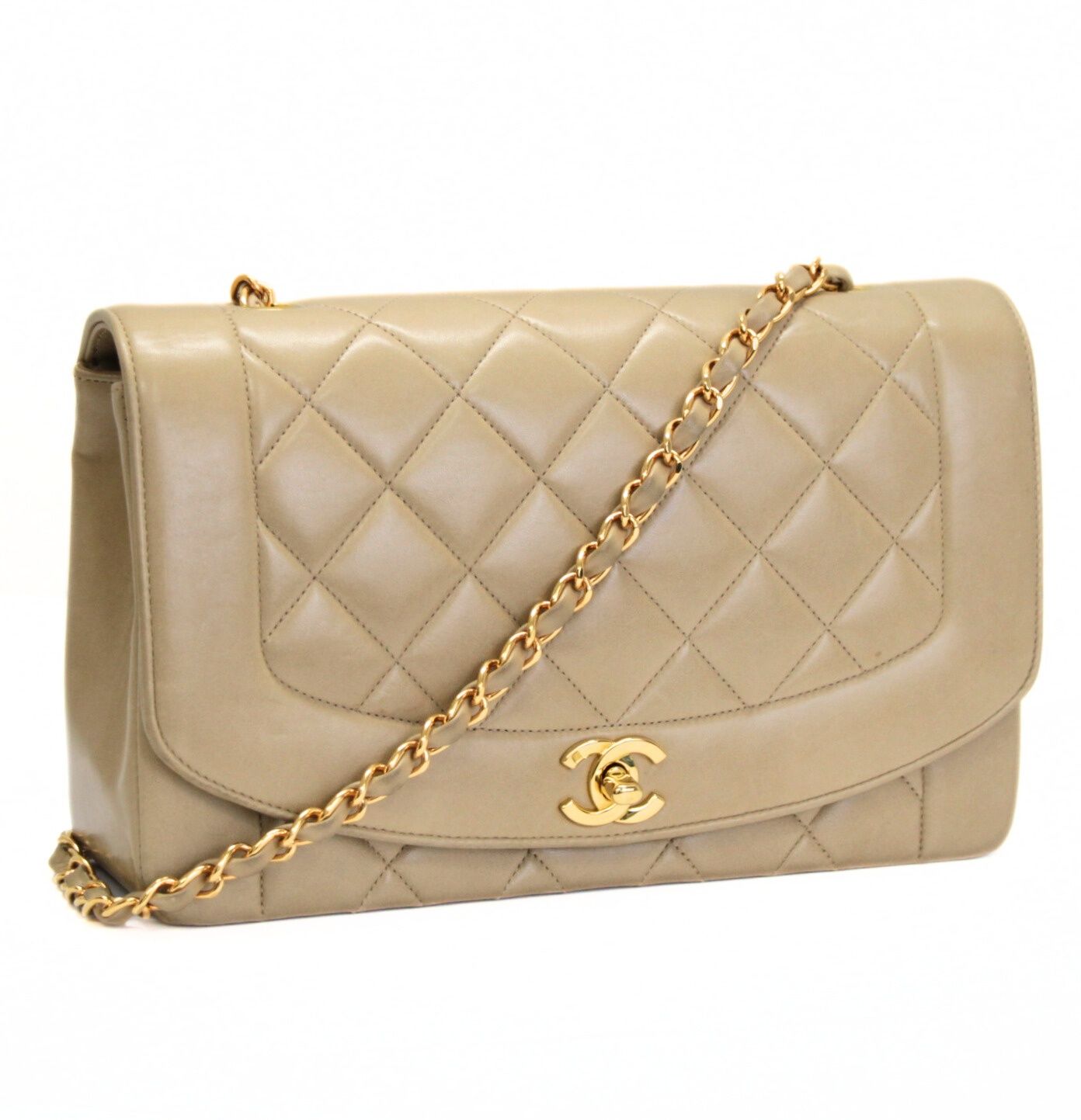 シャネル CHANEL ダイアナ マトラッセ25 チェーンショルダーバッグ