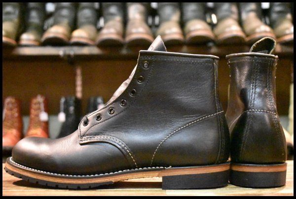 8.5D 未使用 10年】レッドウィング 9014 ベックマン 黒 ブラック
