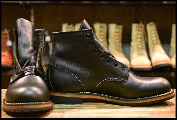8.5D 未使用 10年】レッドウィング 9014 ベックマン 黒 ブラック