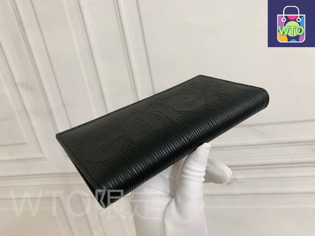 Supreme 長財布 ブラック 本日限定】?LV x Supreme コラボ ZIPPY ORGANIZER 長財布 ? 高級