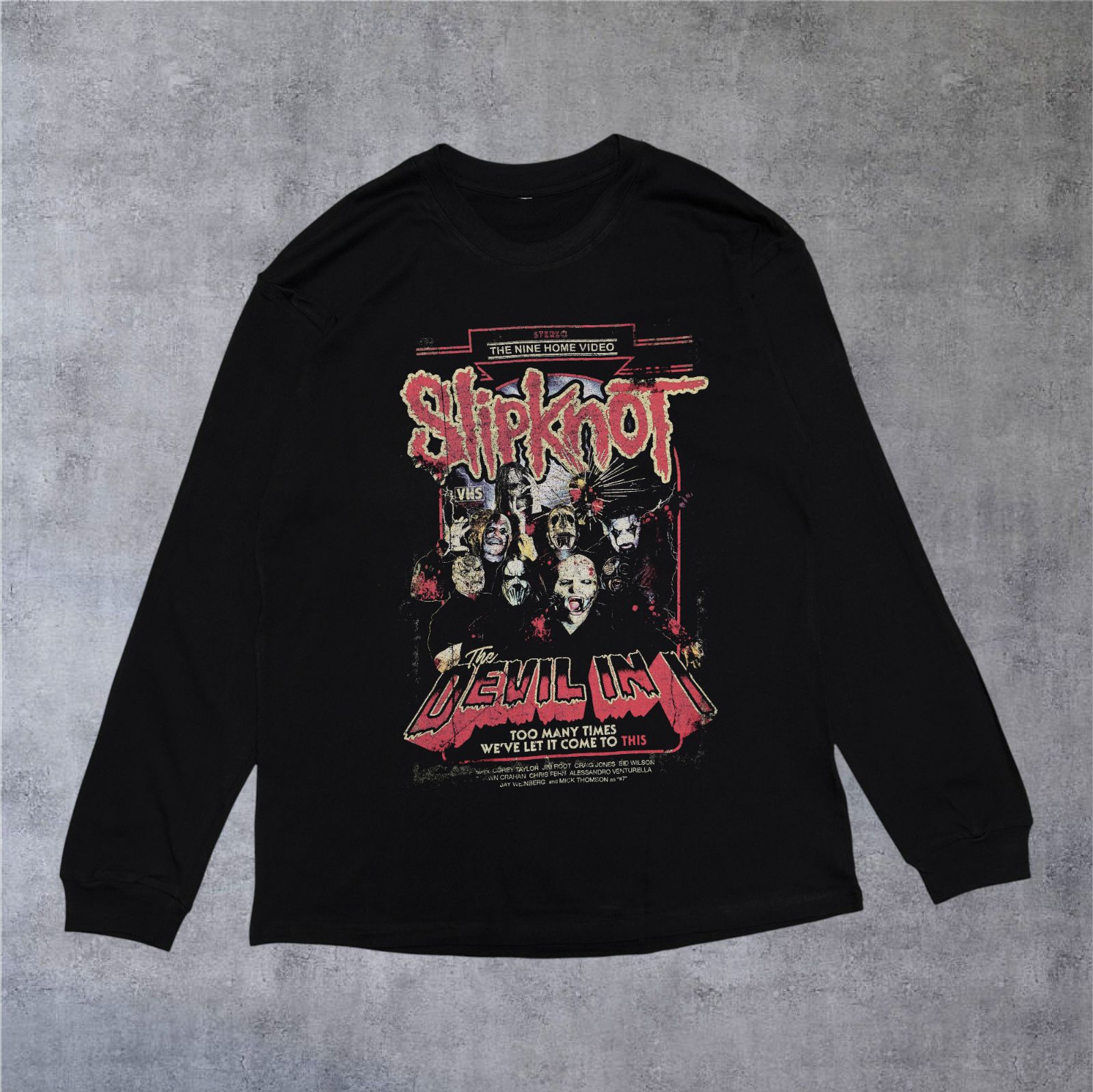 Slipknot スリップノット バンド 長袖Tシャツ バンT ロンT BB056 