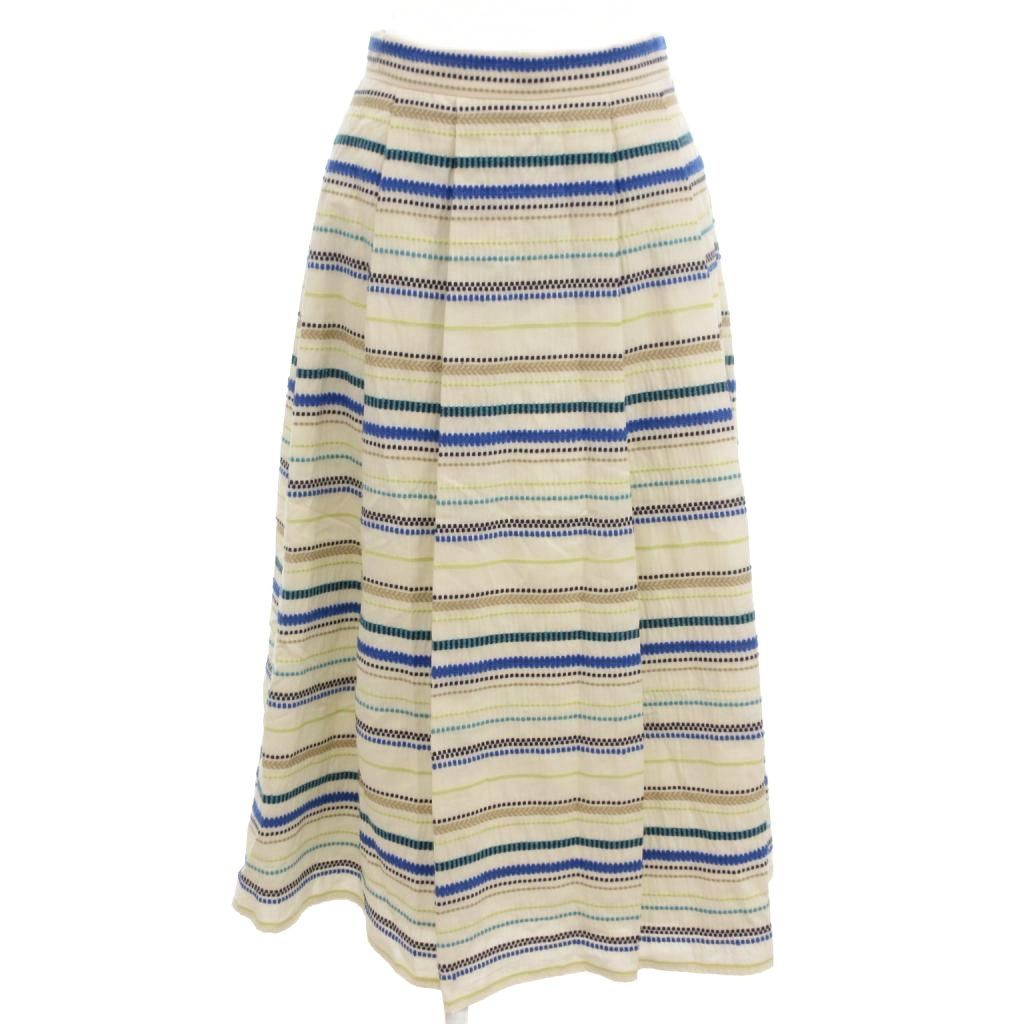 ビアッジョブルー Viaggio Blu フレアスカート ミモレ ロング ボーダー