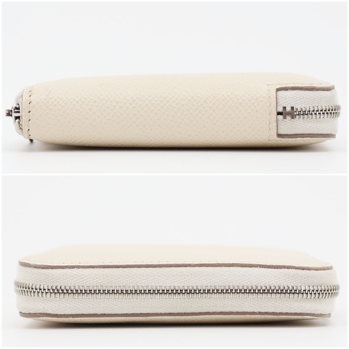 エルメス アザップ シルクイン コンパクト クレ ヴォーエプソン A刻印 HERMES エルメス アザップ シルクイン コンパクト ナタ ヴォーエプソン