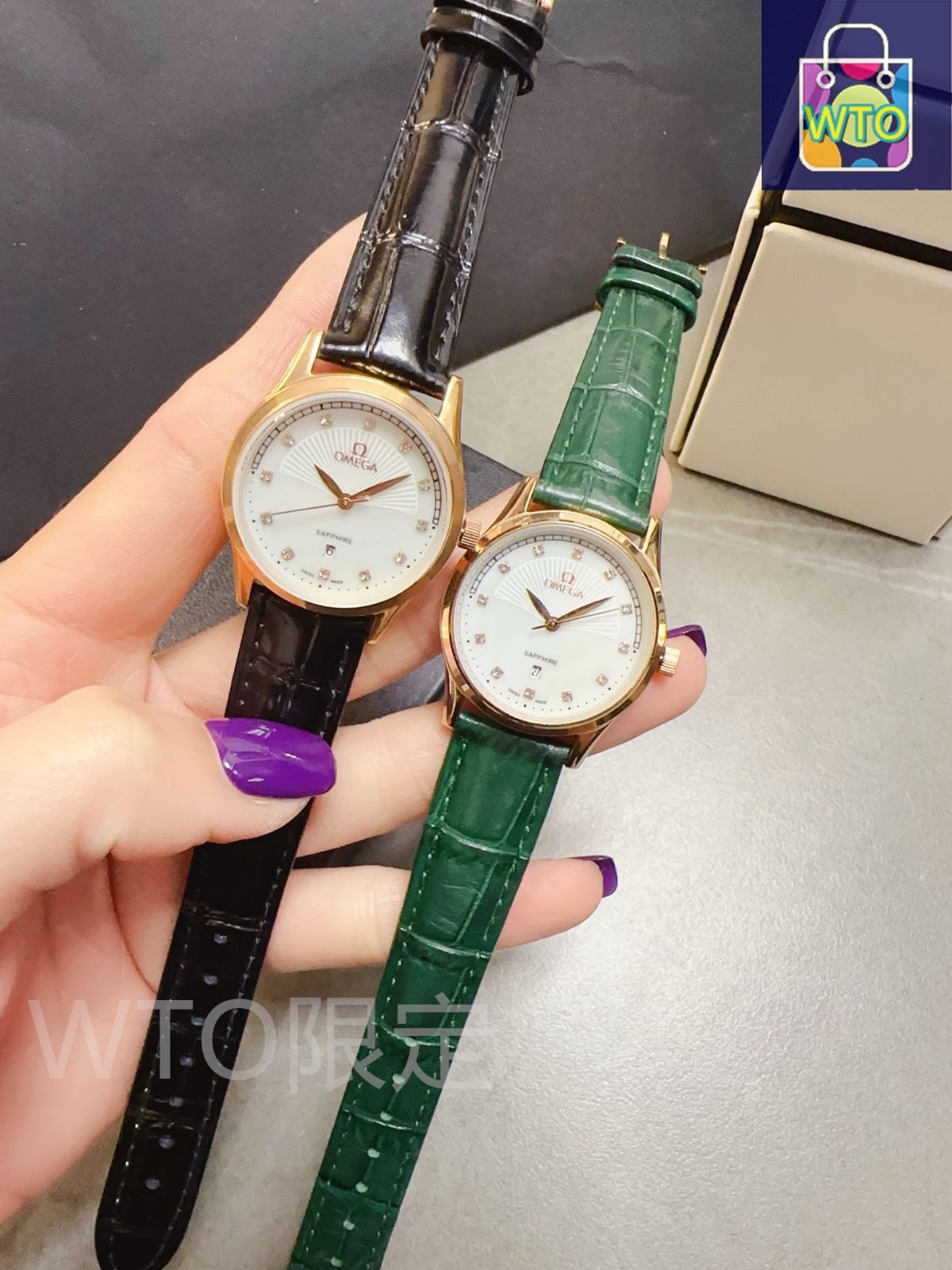 ヴィンテージ　オメガ　レディース OMEGA オメガ レディース腕時計 32mm｜クオーツ×マルチカラーレザー