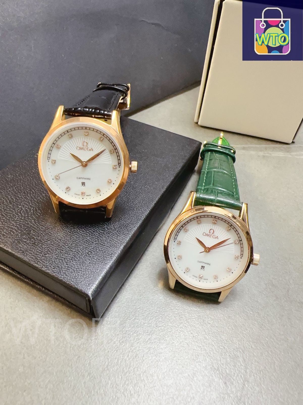 OMEGA オメガ レディース腕時計 32mm｜クオーツ×マルチカラーレザー