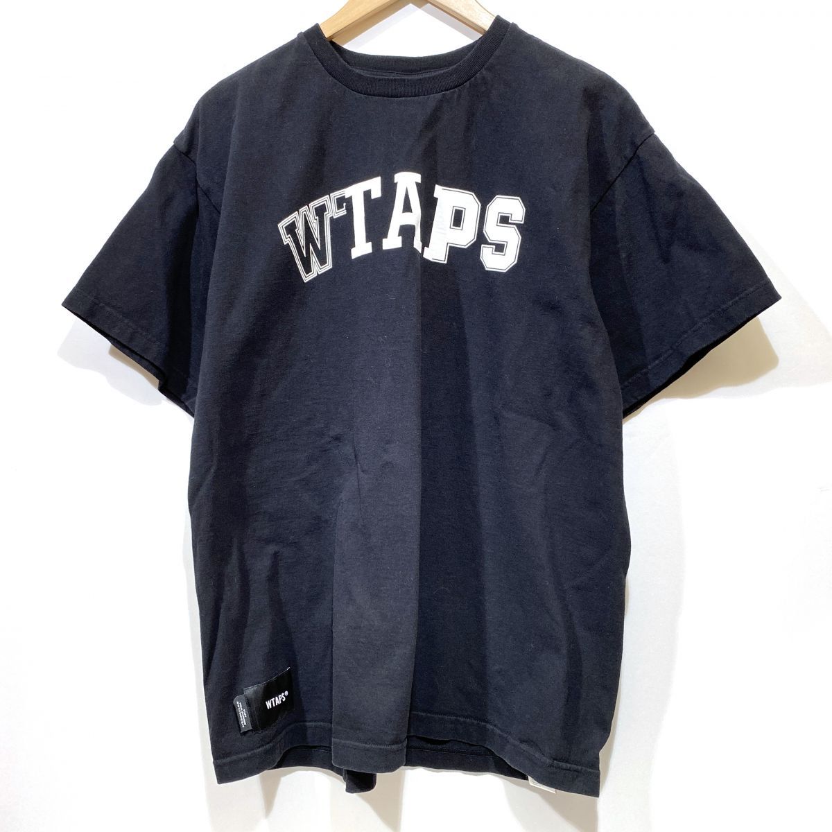 WTAPS ダブルタップス RANSOM Tシャツ 半袖 ブラック コットン サイズ02 メンズ ※ 【津山店】