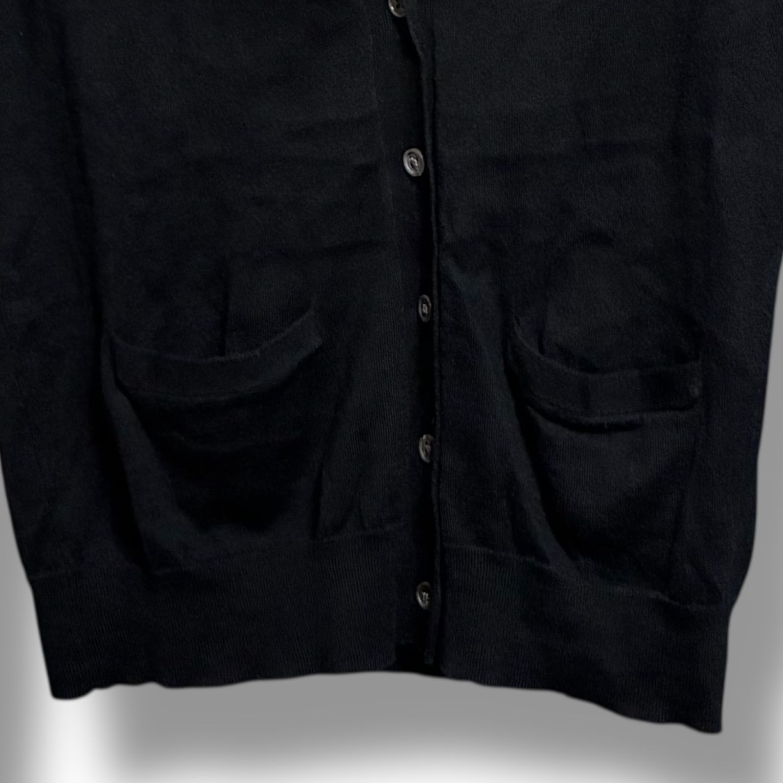 POLO RALPH LAUREN ポロ ラルフローレン ブラック 長袖カーディガン V