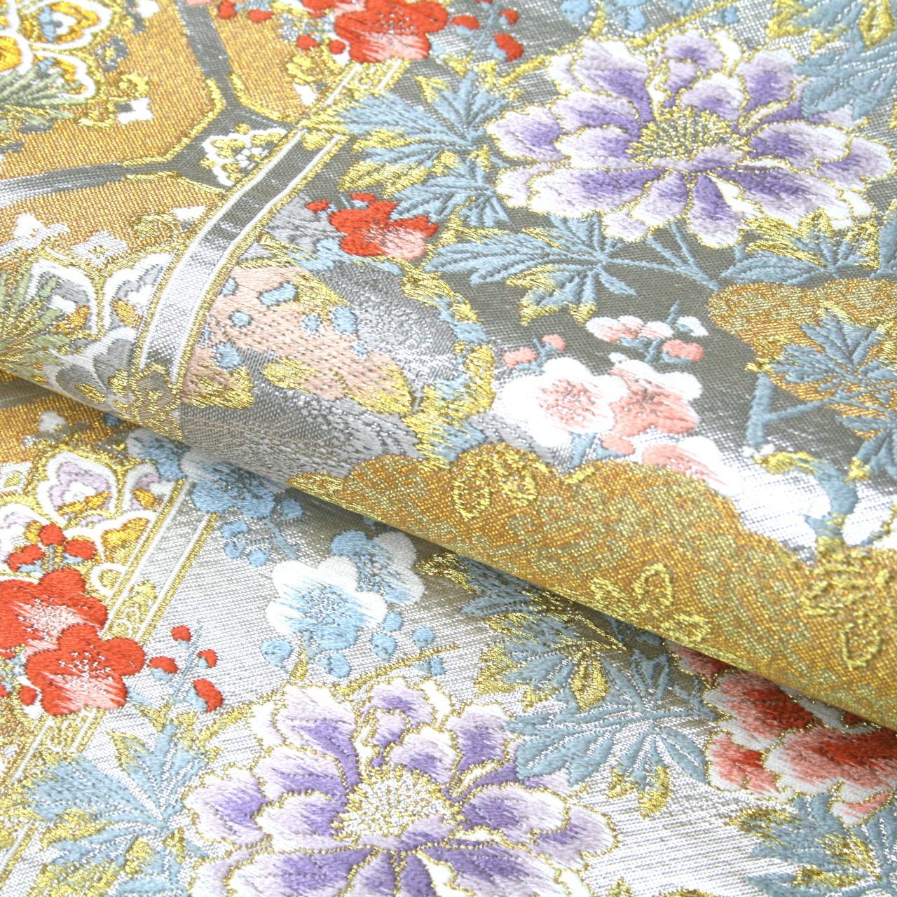 正絹刺繍袋帯　新品　未仕立て品 2503-16 未仕立て 袋帯 美品 正絹 着物 汕頭刺繍 - メルカリ