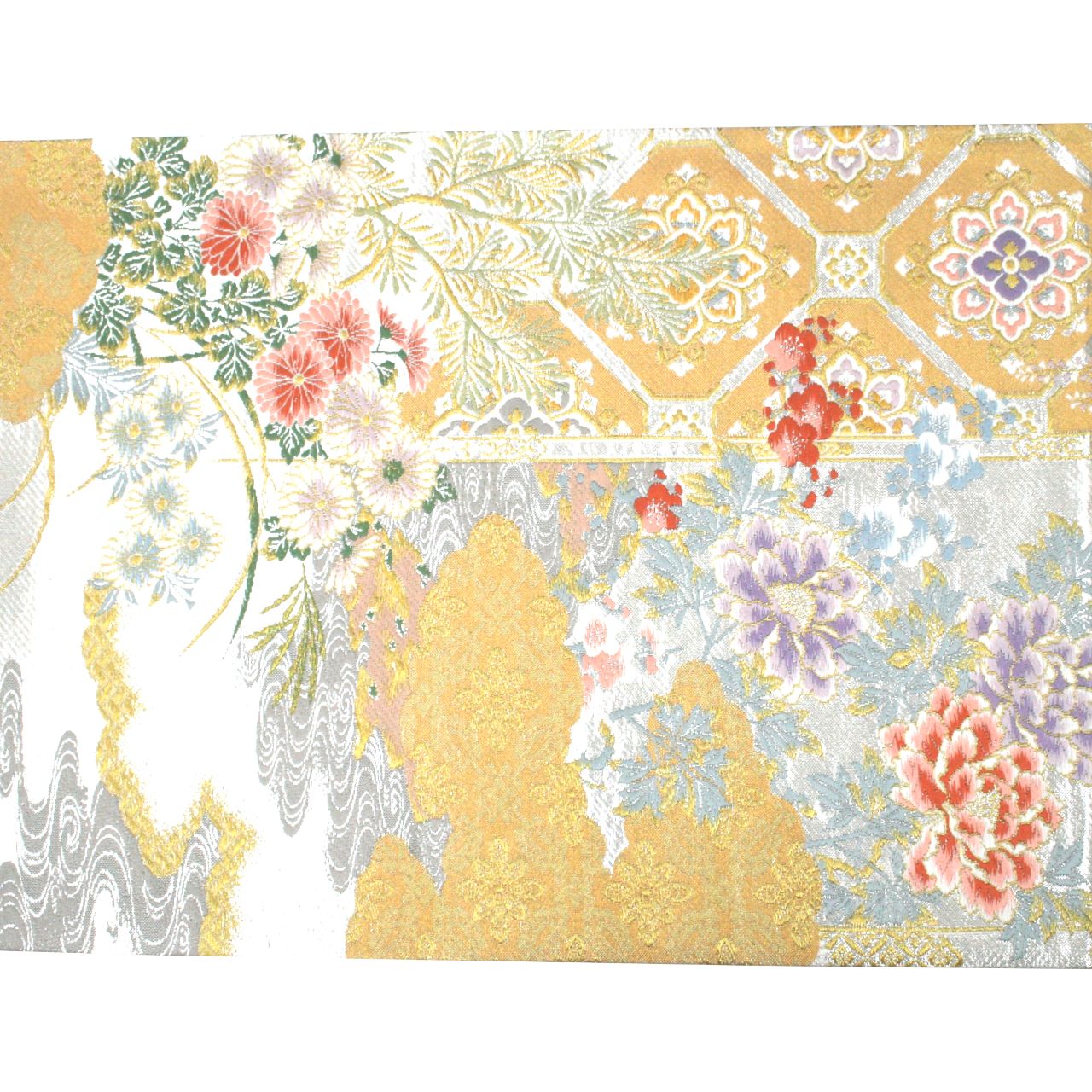 正絹刺繍袋帯　新品　未仕立て品 2503-16 未仕立て 袋帯 美品 正絹 着物 汕頭刺繍 - メルカリ