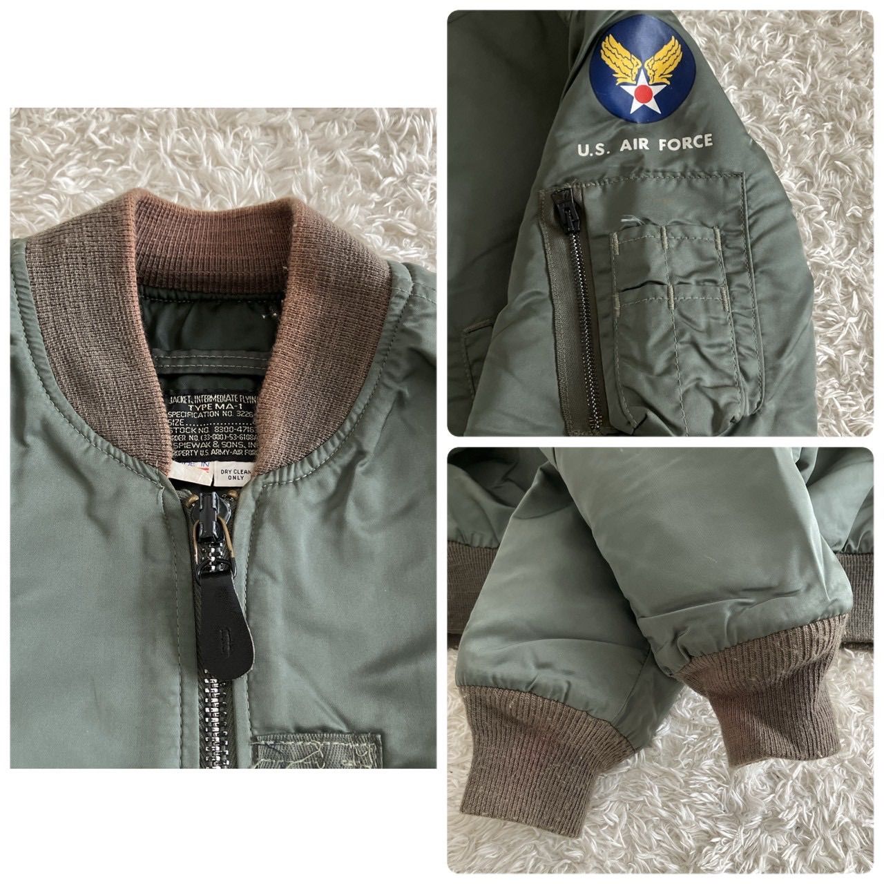 SPIEWAK スピワック U.S. AIR FORCE MA-1 ジャケット USA製 - メルカリ