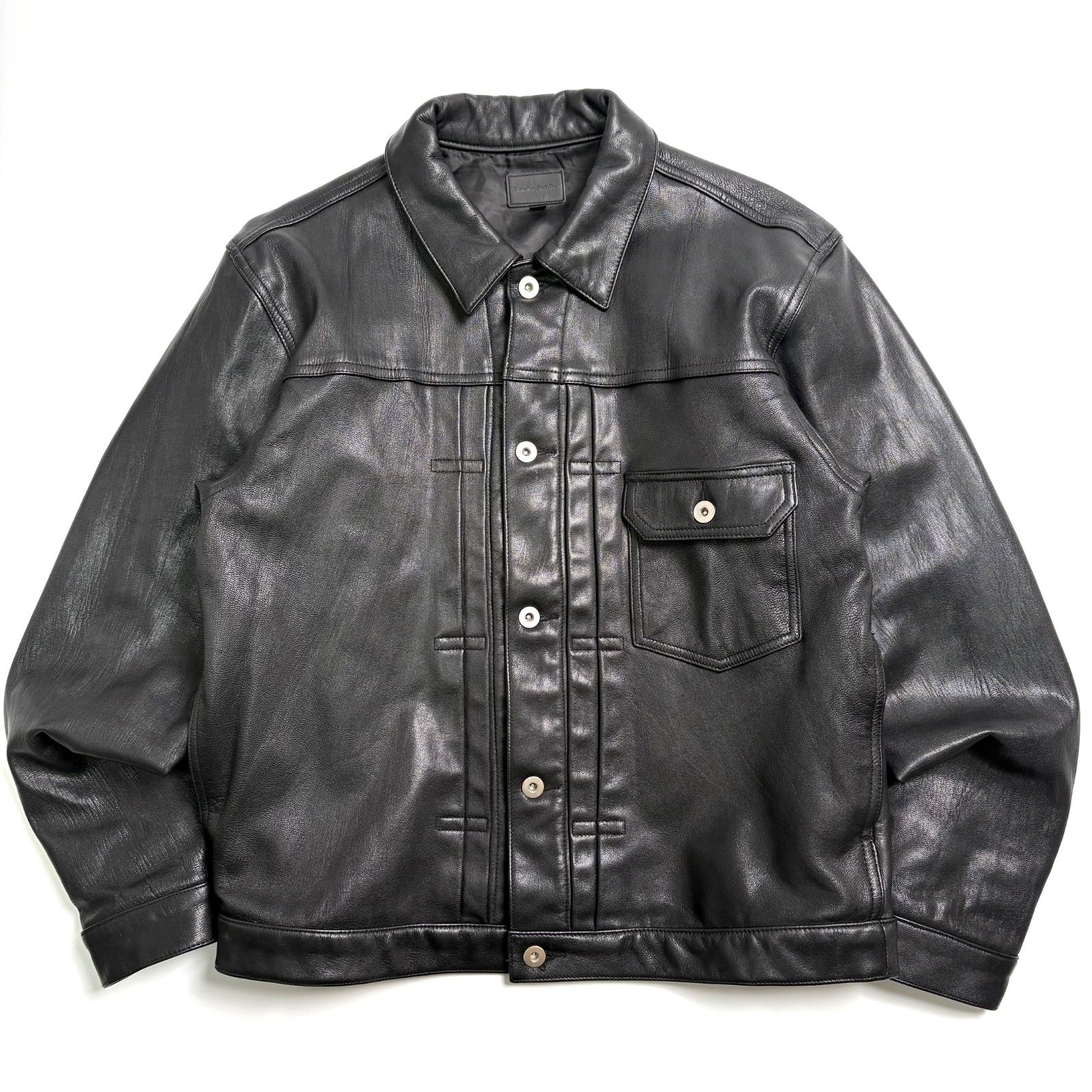 山羊革】DANKE SCHON レザージャケット 黒 L トラックジャケット 1st