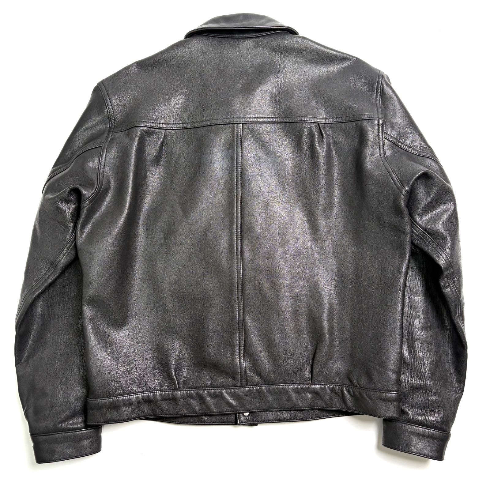 山羊革】DANKE SCHON レザージャケット 黒 L トラックジャケット 1st