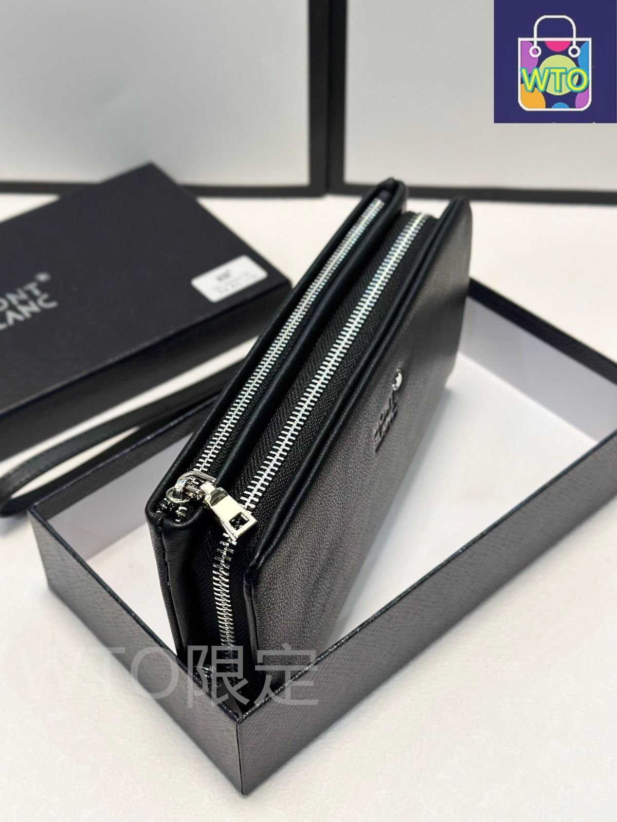 本日限定特価】モンブラン メンズ レザー ハンドバッグ 21×10cm 高品質