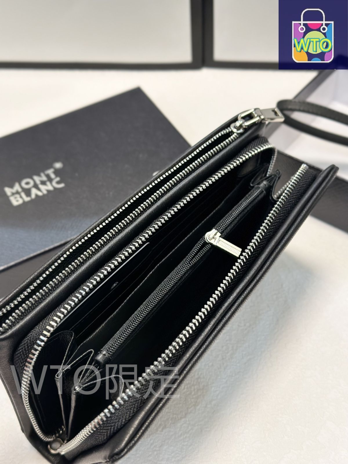 本日限定特価】モンブラン メンズ レザー ハンドバッグ 21×10cm 高品質