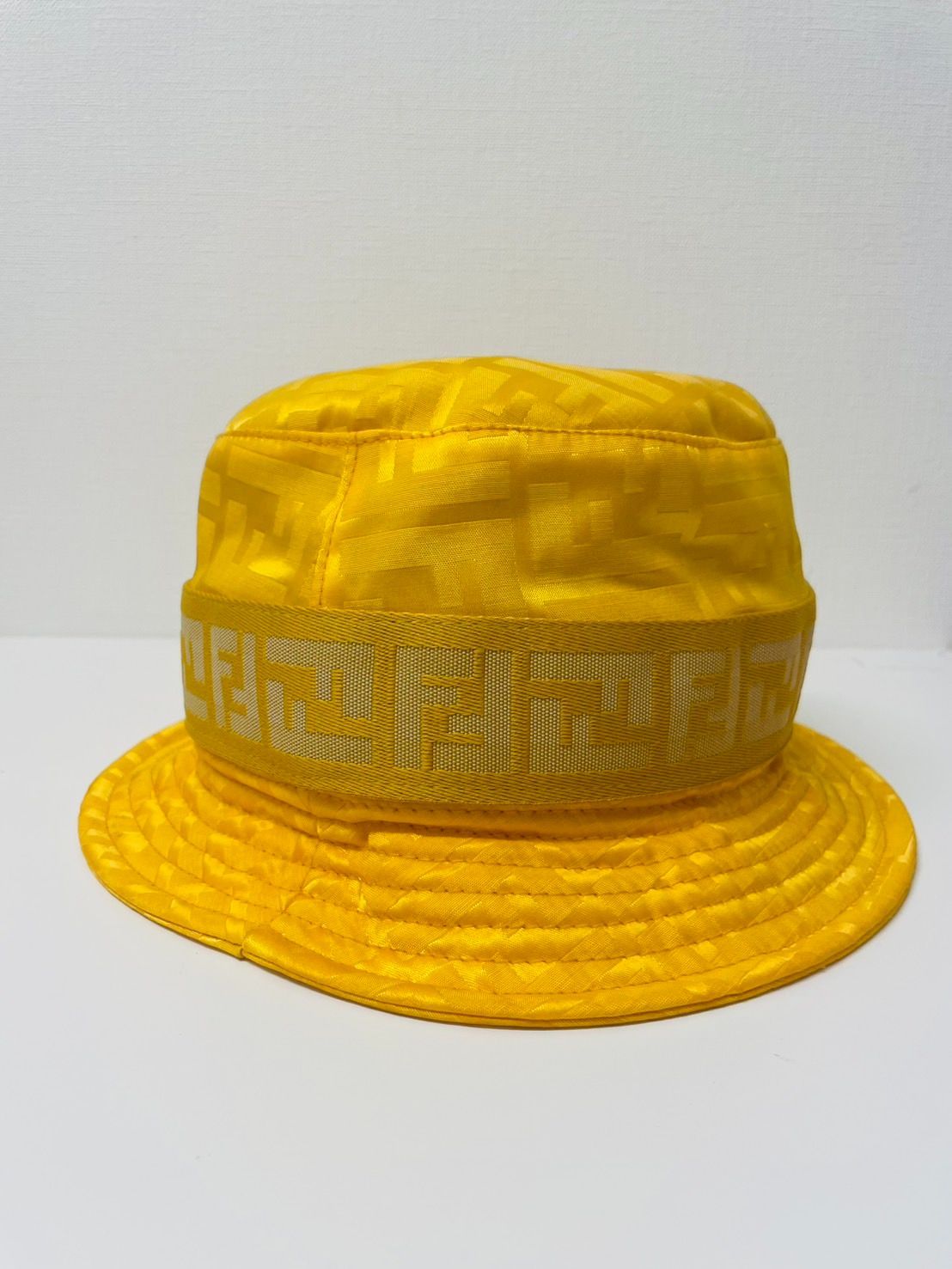 美品】FENDI バケット ハット 帽子 ズッカ イエロー - メルカリ