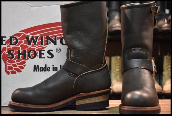 5D 箱付 良品 PT99刺繍】レッドウィング 8273 エンジニア 緑