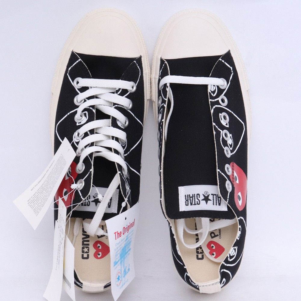 CONVERSE × PLAY COMME des GARCONS / ローカットスニーカー/27cm/BLK/1CL706 未使用 27cm PLAY COMME DES GARCONS × CONVERSE ローカットスニーカー