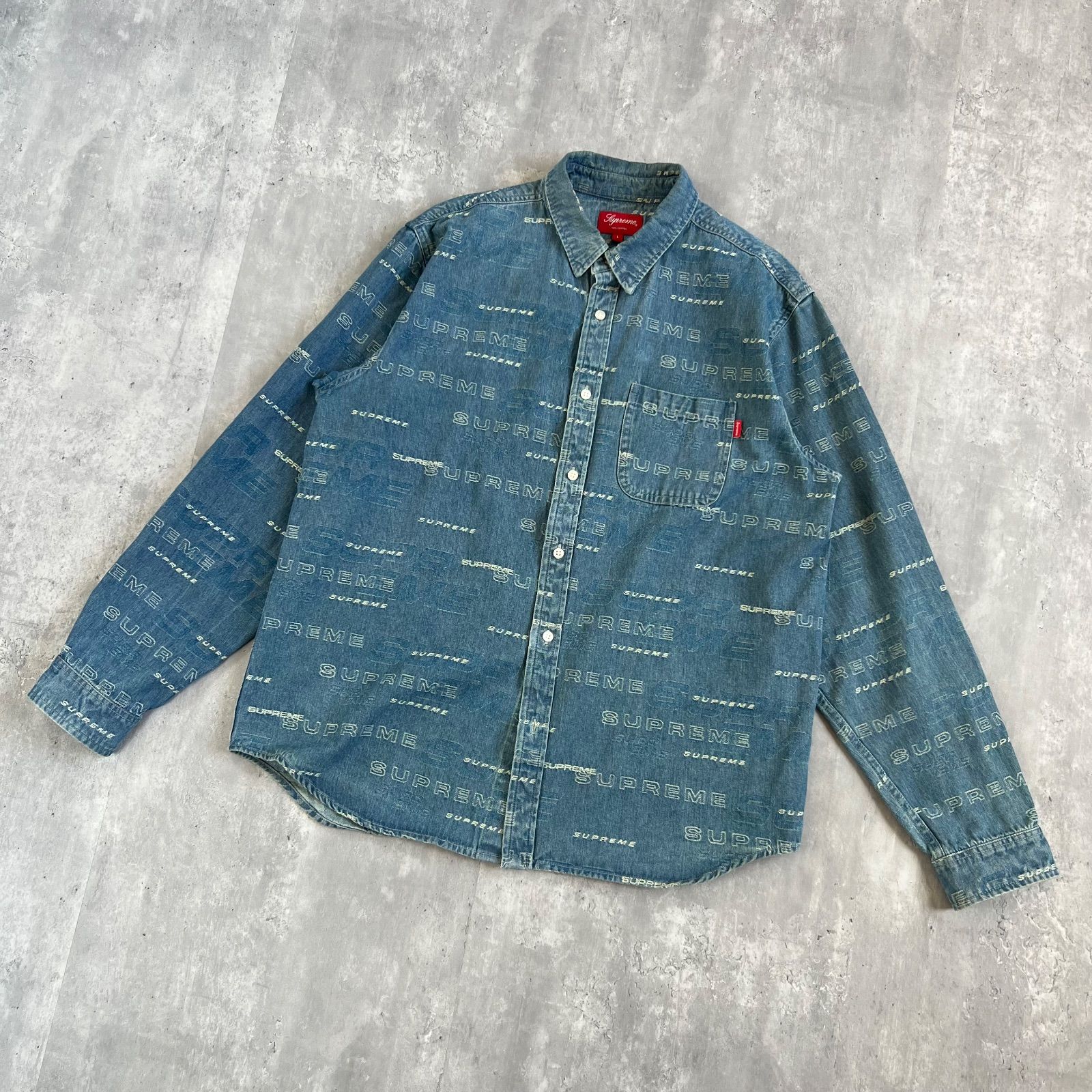 Supreme / シュプリーム 19FW Dimensions Logo Denim Shirt / デニム