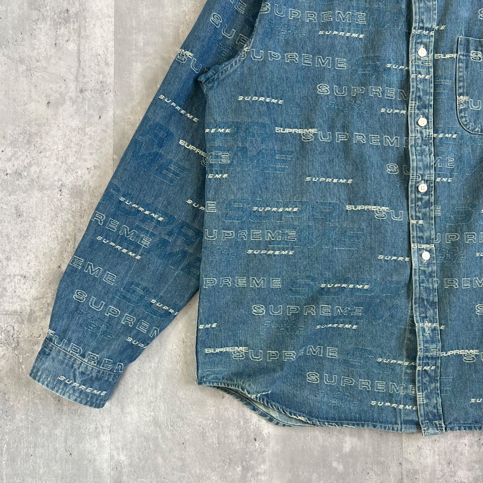 Supreme / シュプリーム 19FW Dimensions Logo Denim Shirt / デニム