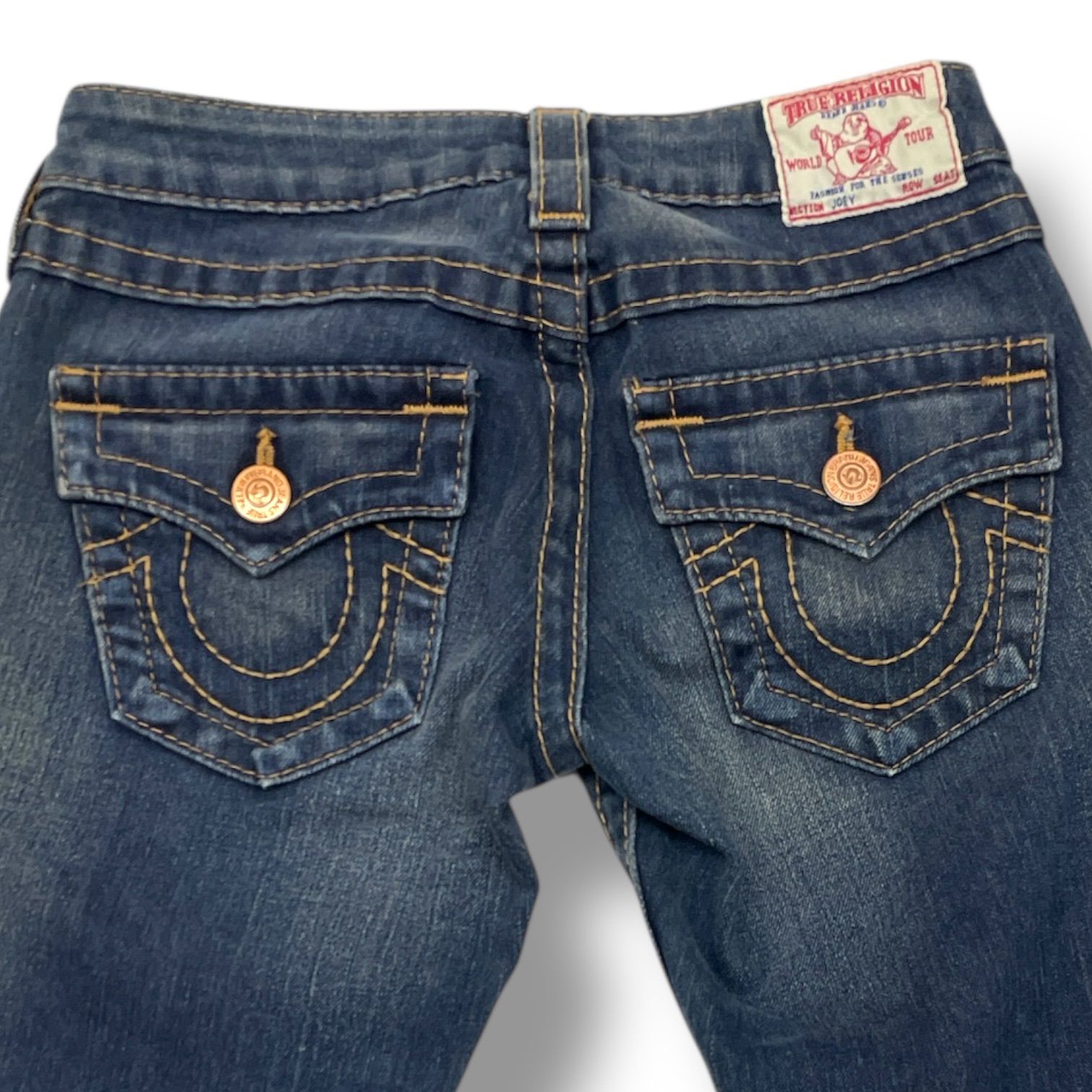 濃紺 極美品 トゥルーレリジョン JOEY フレアデニムパンツ W25 USA製 濃紺 極美品 トゥルーレリジョン JOEY フレアデニムパンツ W25 USA製