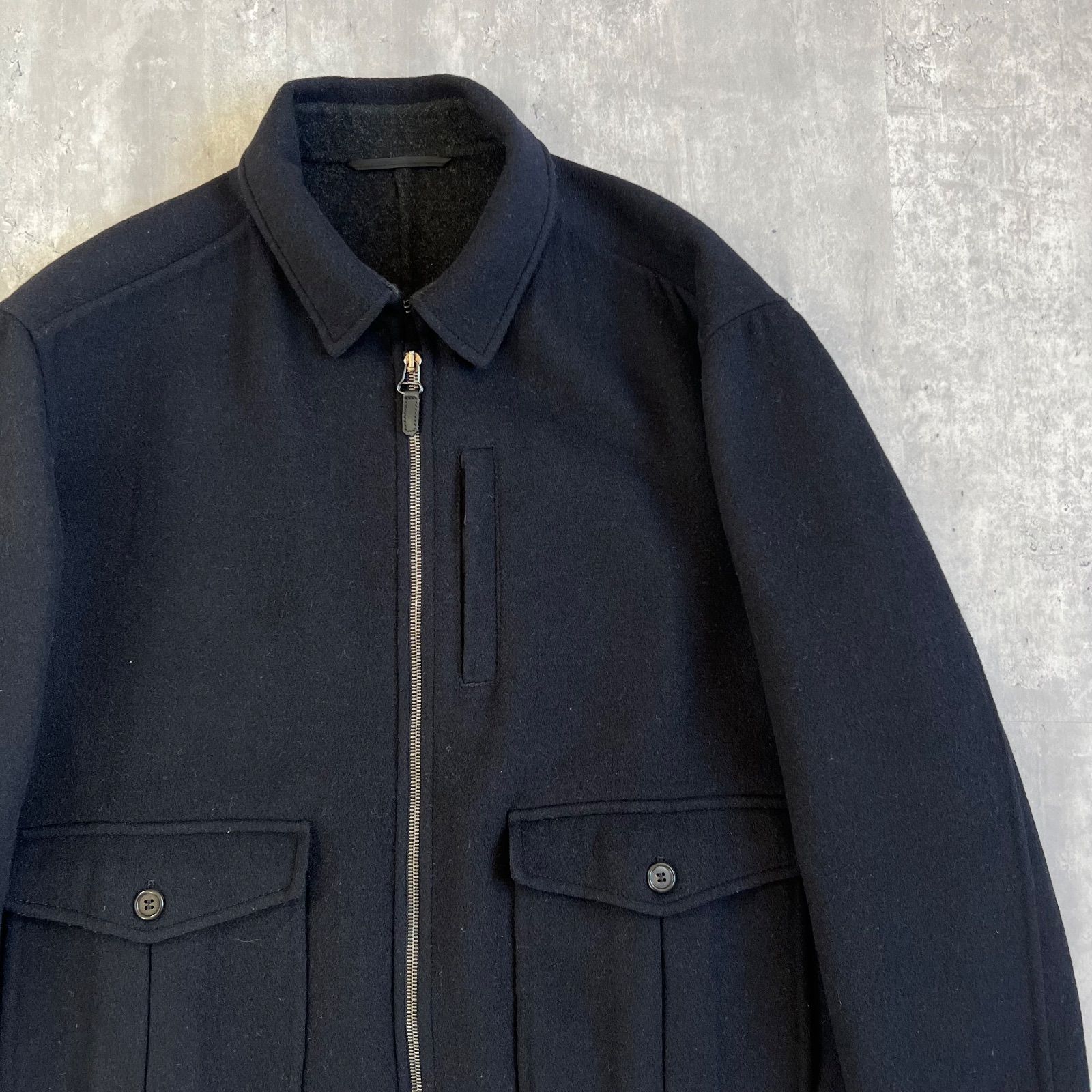 dunhill / ダンヒル カシミヤ混 ダブルジップジャケット / ブルゾン