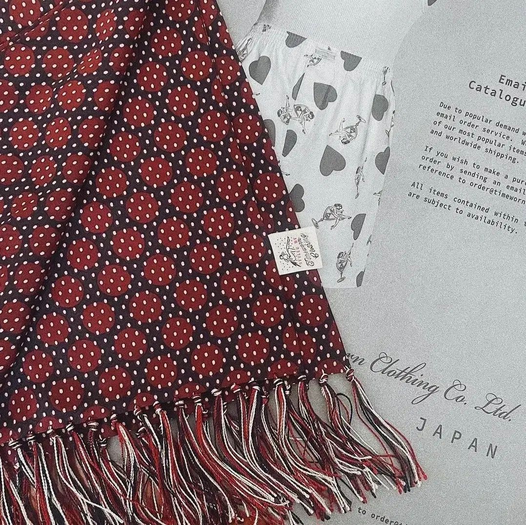 At Last&Co(アットラスト) ストール バーガンディ ファースト モデル