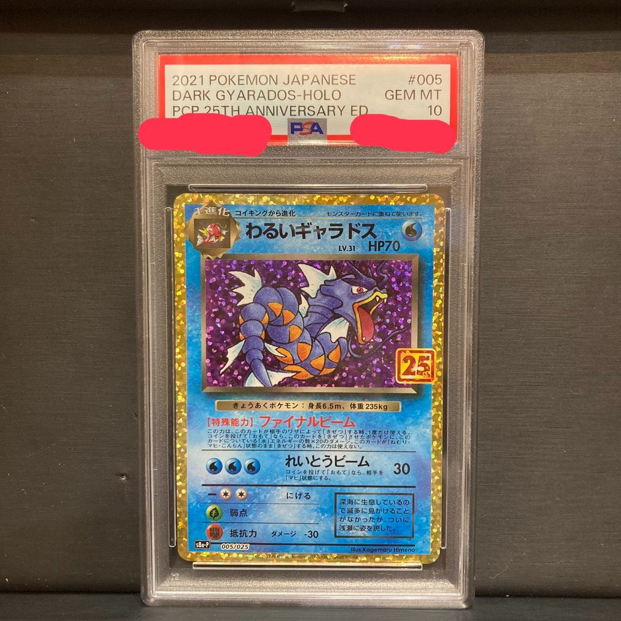 【PSA10】わるいギャラドス(25th)【P】{005/025} PSA10鑑定済】わるいギャラドス 005/025 s8a-P 25th ANNIVERSARY