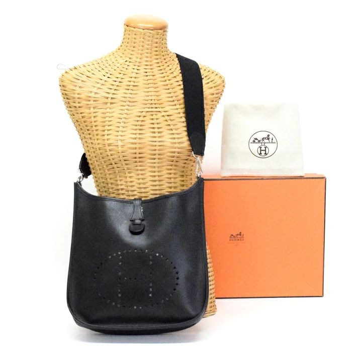 エルメス HERMES エブリン 2 PM エプソン (レザー) SV金具 □K刻印