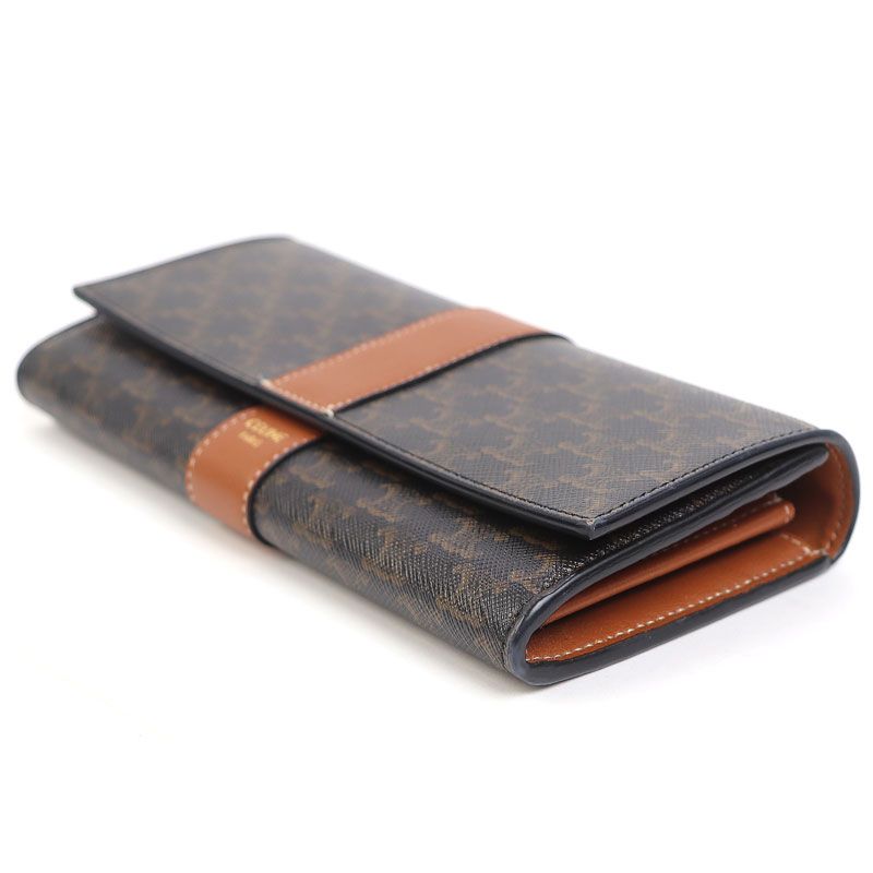 CELINE ラージジップウォレット　トリオンフキャンバス org.jpg