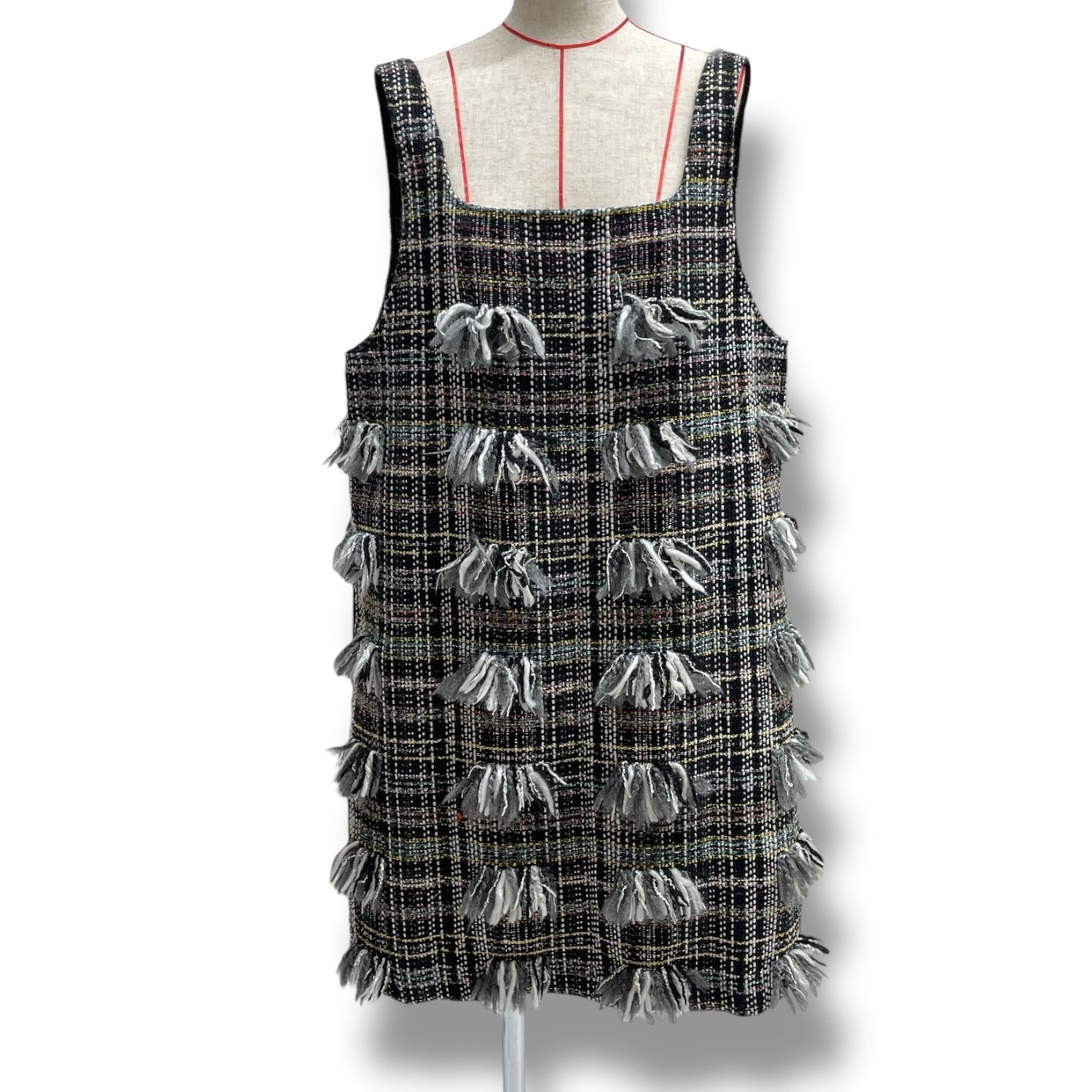 LINKABLE リンカブル　ツイードジャンパースカート LINKABLE リンカブル ツイードジャンパースカート ワンピース ツイード