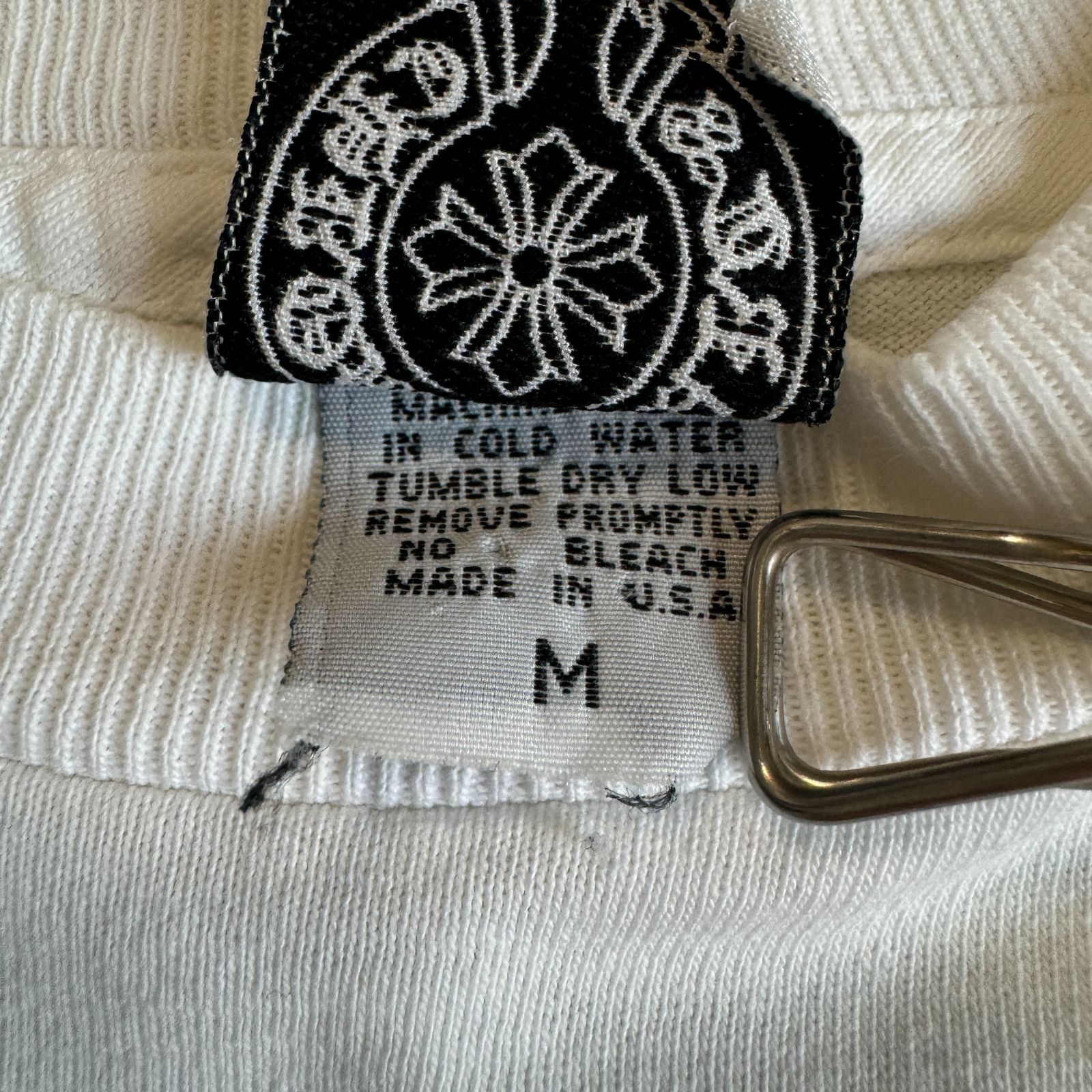 90s OLD CHROME HEARTS Horse Shoe / CH Cross / SCROLL LABEL 長袖T