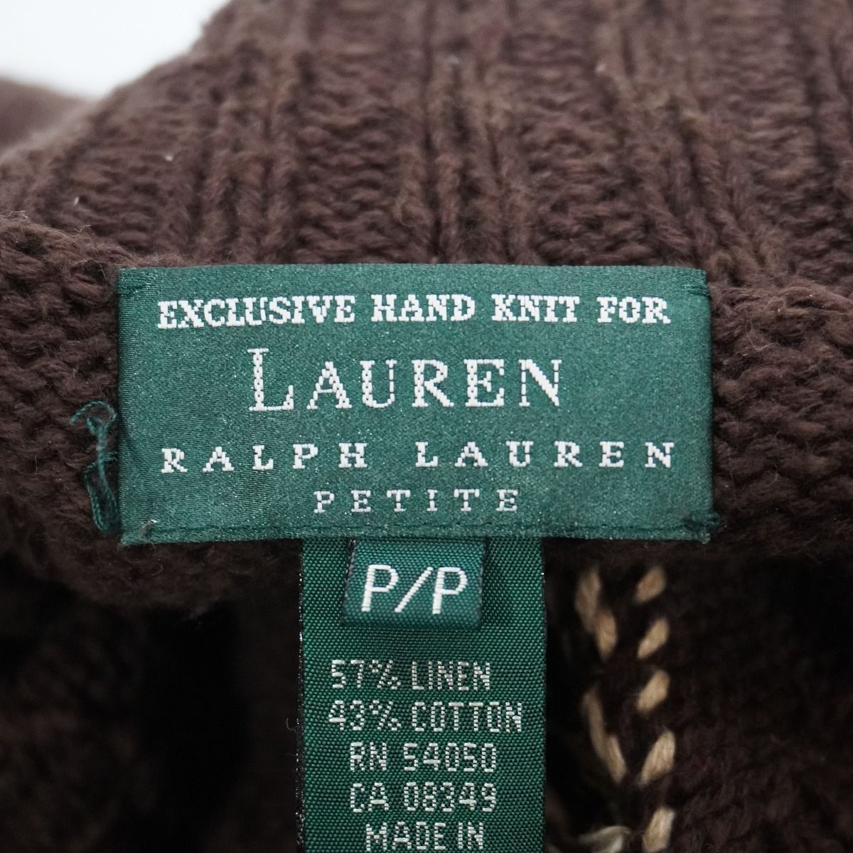90S LAUREN RALPH LAUREN ローレン ラルフローレン HAND KNIT ハンド 
