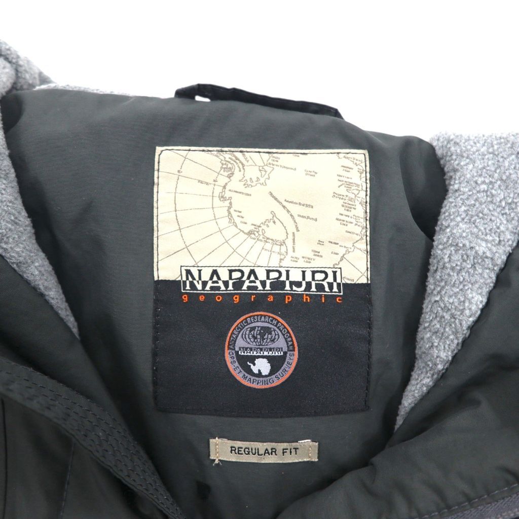 NAPAPIJRI アノラック 中綿 パーカー アウター 黒 ハーフジップ NAPAPIJRI アノラック 中綿 パーカー アウター 黒 ハーフジップ