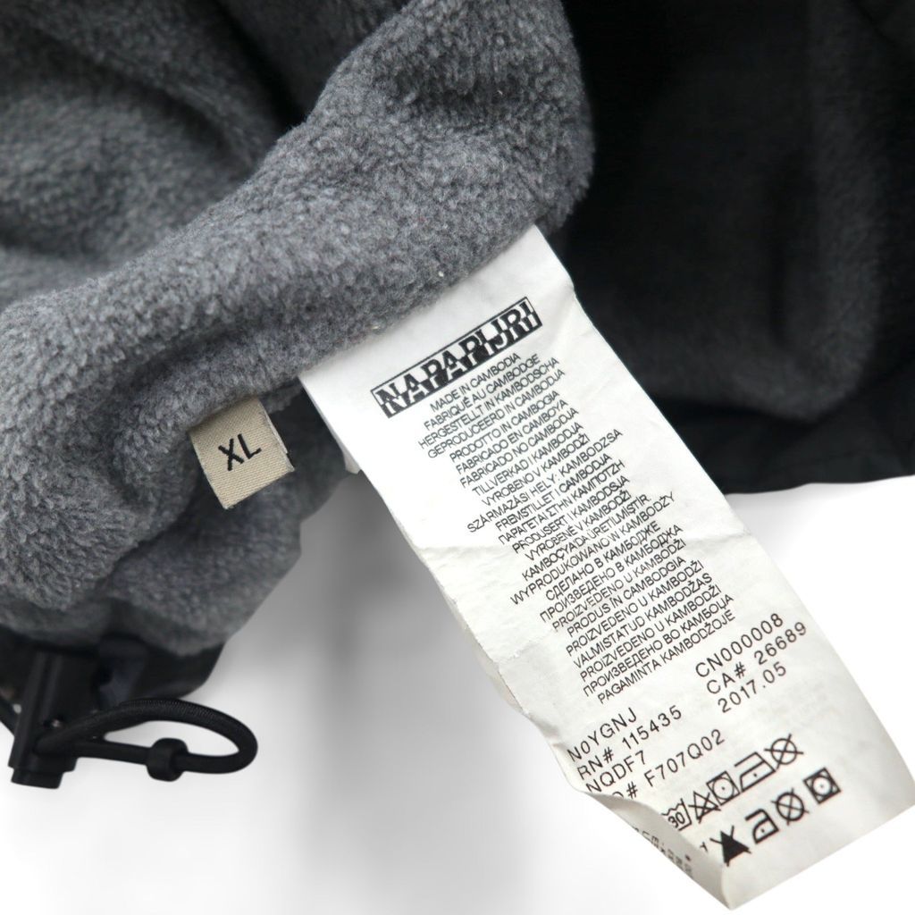 【NAPAPIJRI】裏地フリース アノラックパーカー A-3929 ナパピリ ジャケット 紺| ビンテージ古着屋Feeet 通販 名古屋 大須 メンズ