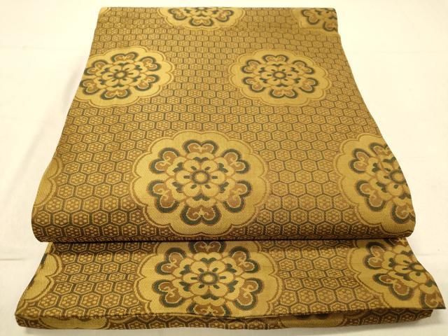 平和屋着物＊夏物 アンティーク 大正ロマン 丸帯 引き抜き帯 絽縮緬 駒